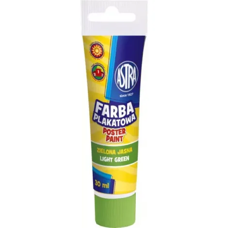 Farba plakatowa Astra, 30ml, zielona jasna